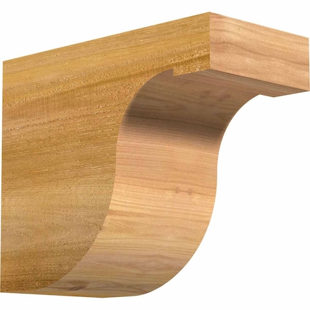 Ekena Millwork Del Monte Rough Sawn Rafter Tail, Western Red Cedar, 6"W x 10"H x 12"L RFT06X10X12DEL00RWR